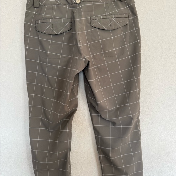 Nike Women Gray Plaid Chinos Golf Pants - Picture 5 of 5